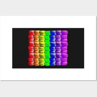 Rainbow Macarons Andy Warhol Pop Art Pattern Posters and Art